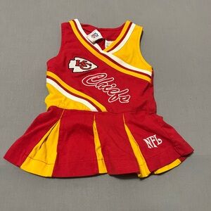 Kansas City Chiefs 12 Month Cheerleader Dress Official NFL Game Red Pleat